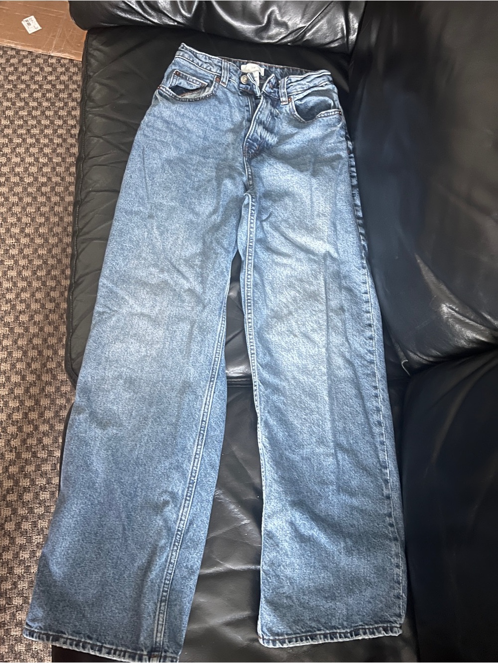 H&M Light Blue Wide-Leg Jeans